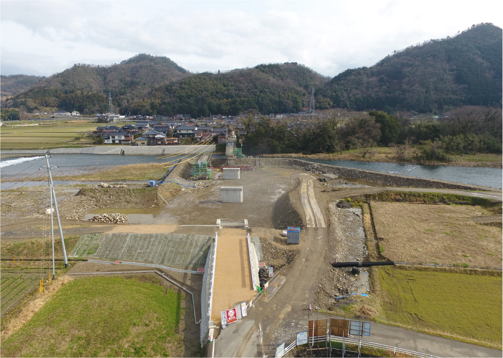 八東川河川改修工事(瀬戸橋下部工２工区)