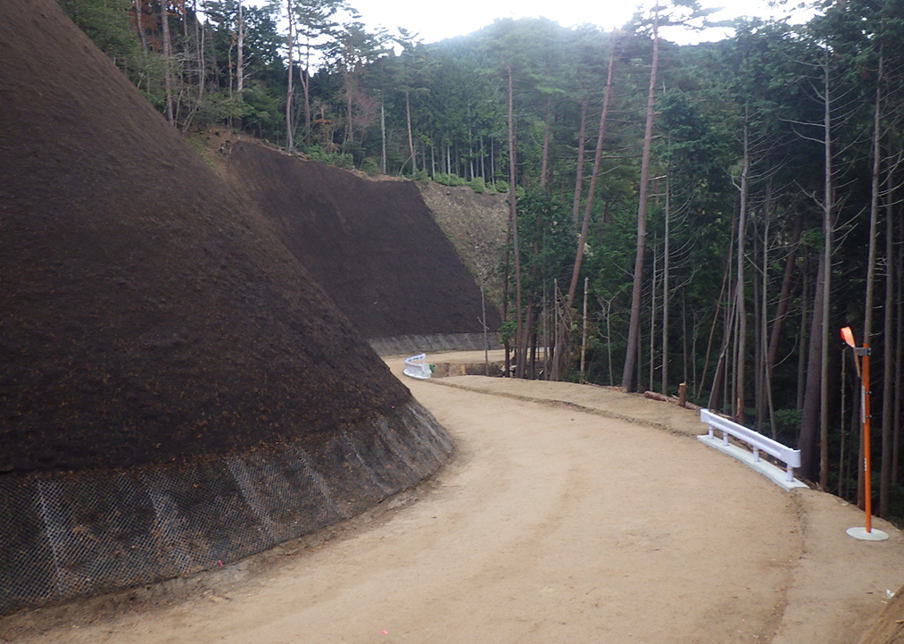 林道因美線（河津原工区）開設工事
